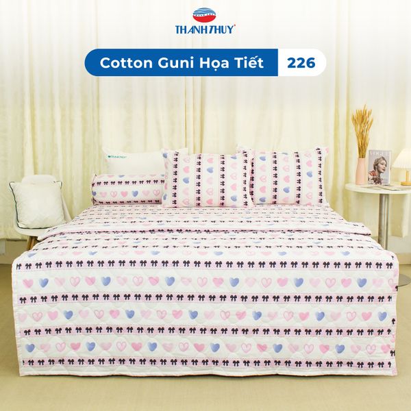  Bộ Ga Bọc Cotton Guni Họa Tiết 226 