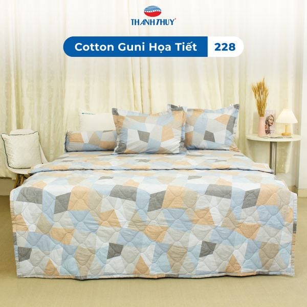  Bộ Ga Bọc Cotton Guni Họa Tiết 228 