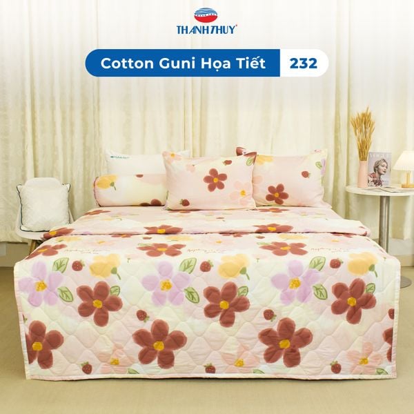  Bộ Ga Bọc Cotton Guni Họa Tiết 232 
