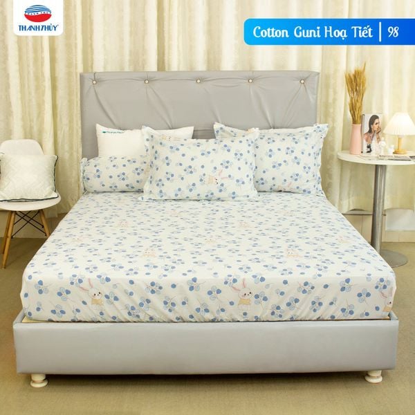  Bộ Ga Bọc Cotton Guni Họa Tiết 98 