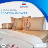  Bộ Ga Bọc Cotton Thêu Flower Màu Nâu Đất (12) 