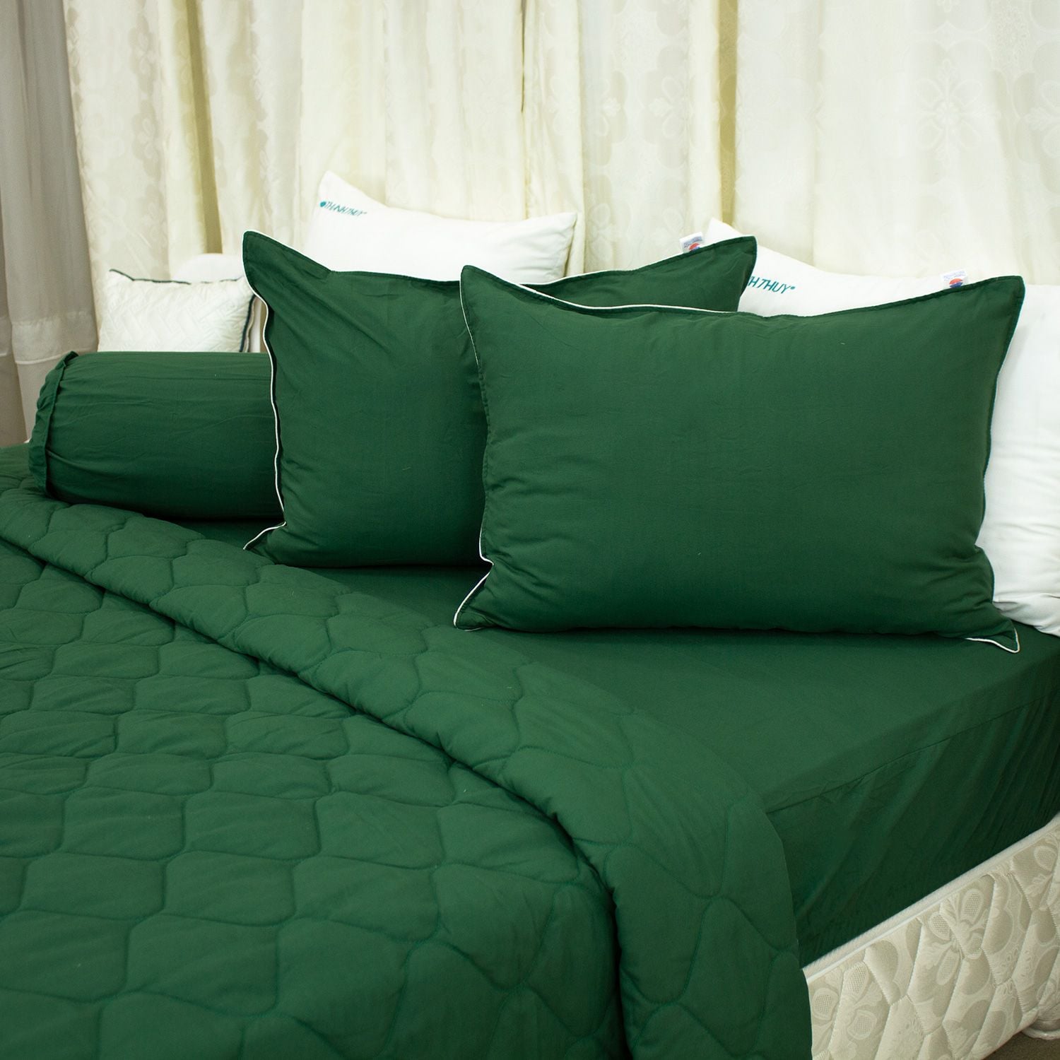  Bộ Ga Bọc Microfiber Chevery Màu Két Đậm (4) 