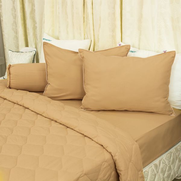  Bộ Ga Bọc Microfiber Chevery Màu Be (23) 