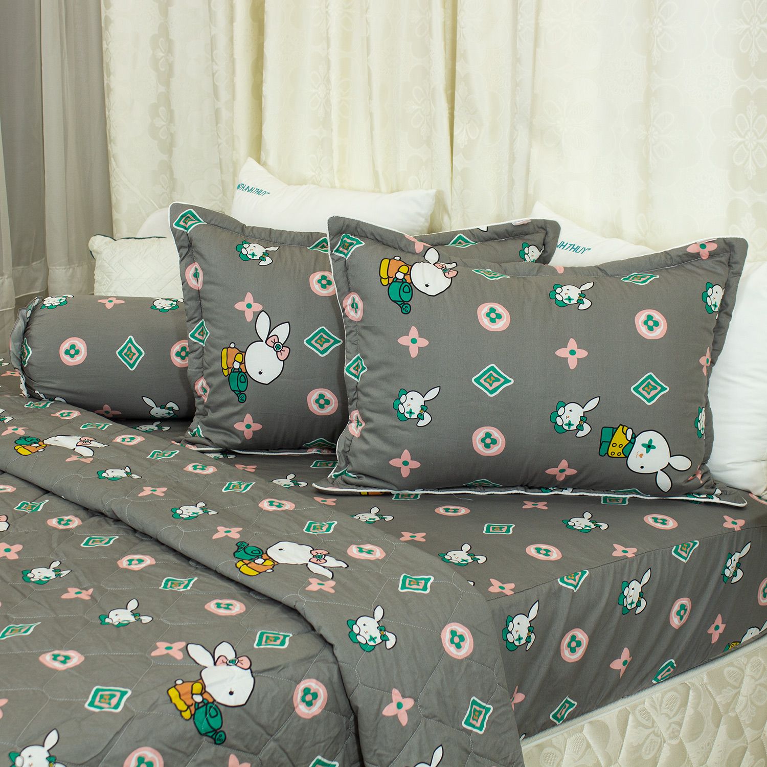  Bộ Ga Bọc Cotton Satin Deluxe 213 