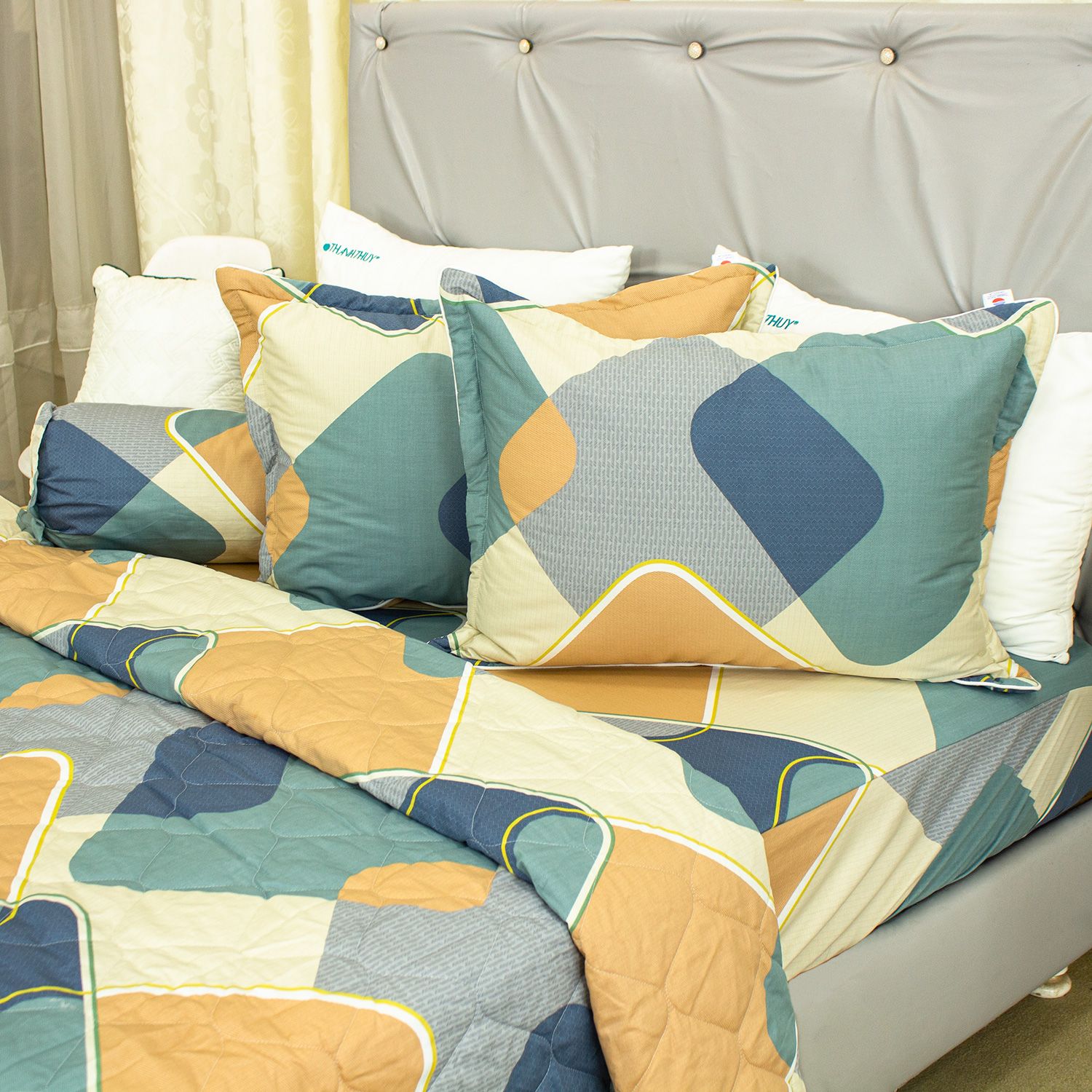  Bộ Ga Bọc Cotton Vanila (Vỏ Gối Không Lót Gòn) 435 