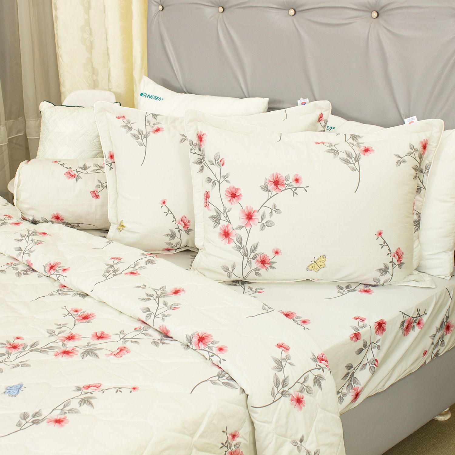  Bộ Ga Bọc Cotton Vanila (Vỏ Gối Lót Gòn) 456 