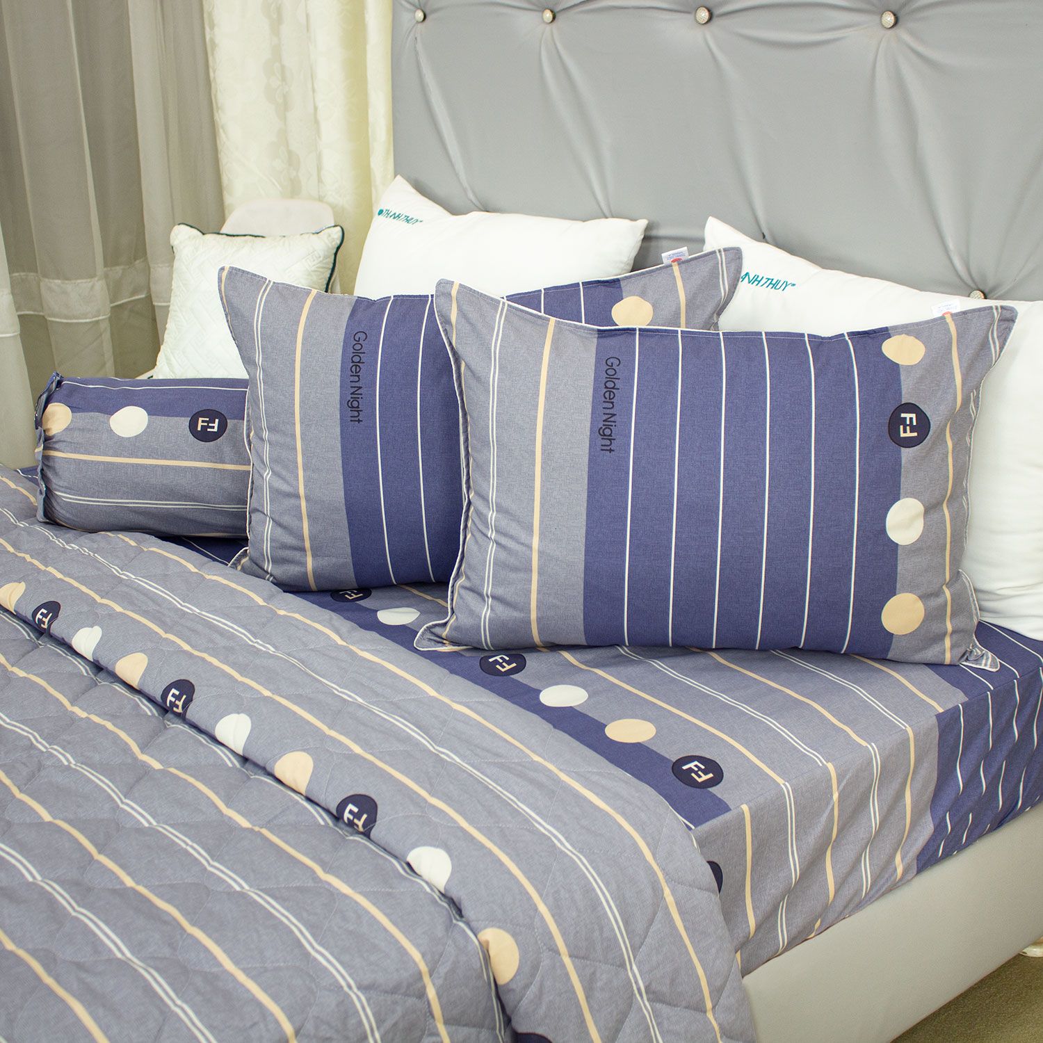  Bộ Ga Bọc Cotton Vanila (Vỏ Gối Không Lót Gòn) 471 