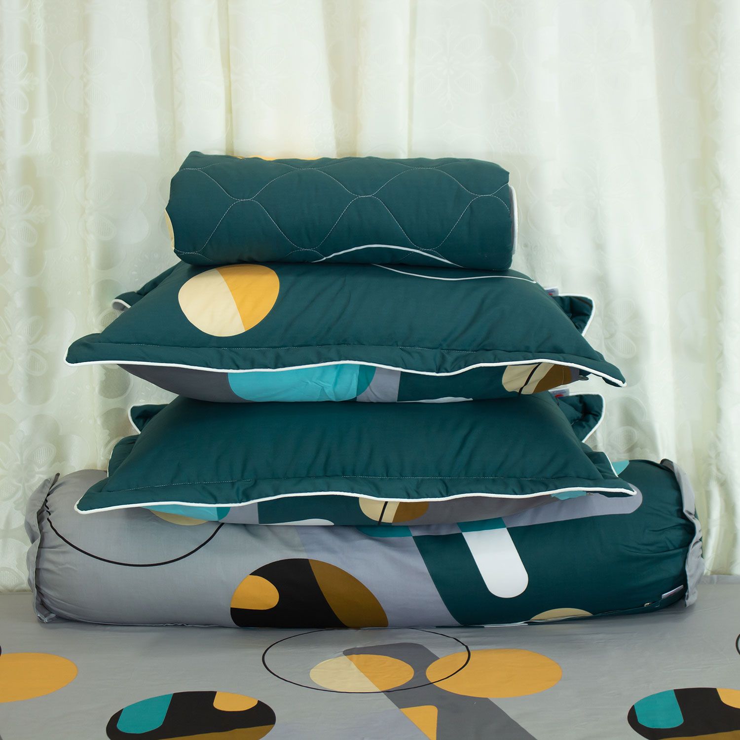  Bộ Ga Bọc Cotton Vanila (Vỏ Gối Lót Gòn) 447 