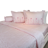  Bộ Ga Bọc Cotton Thêu Chân Màu Hồng (20) 