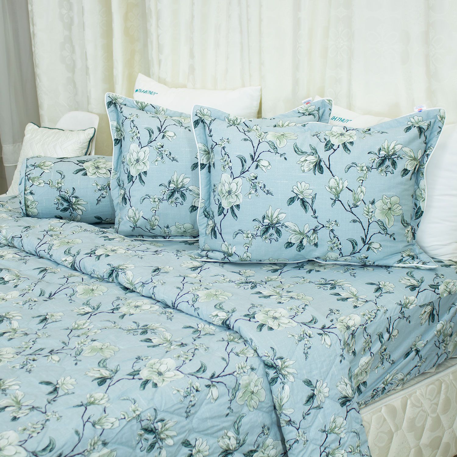  Bộ Ga Bọc Cotton Vanila (Vỏ Gối Lót Gòn) 448 