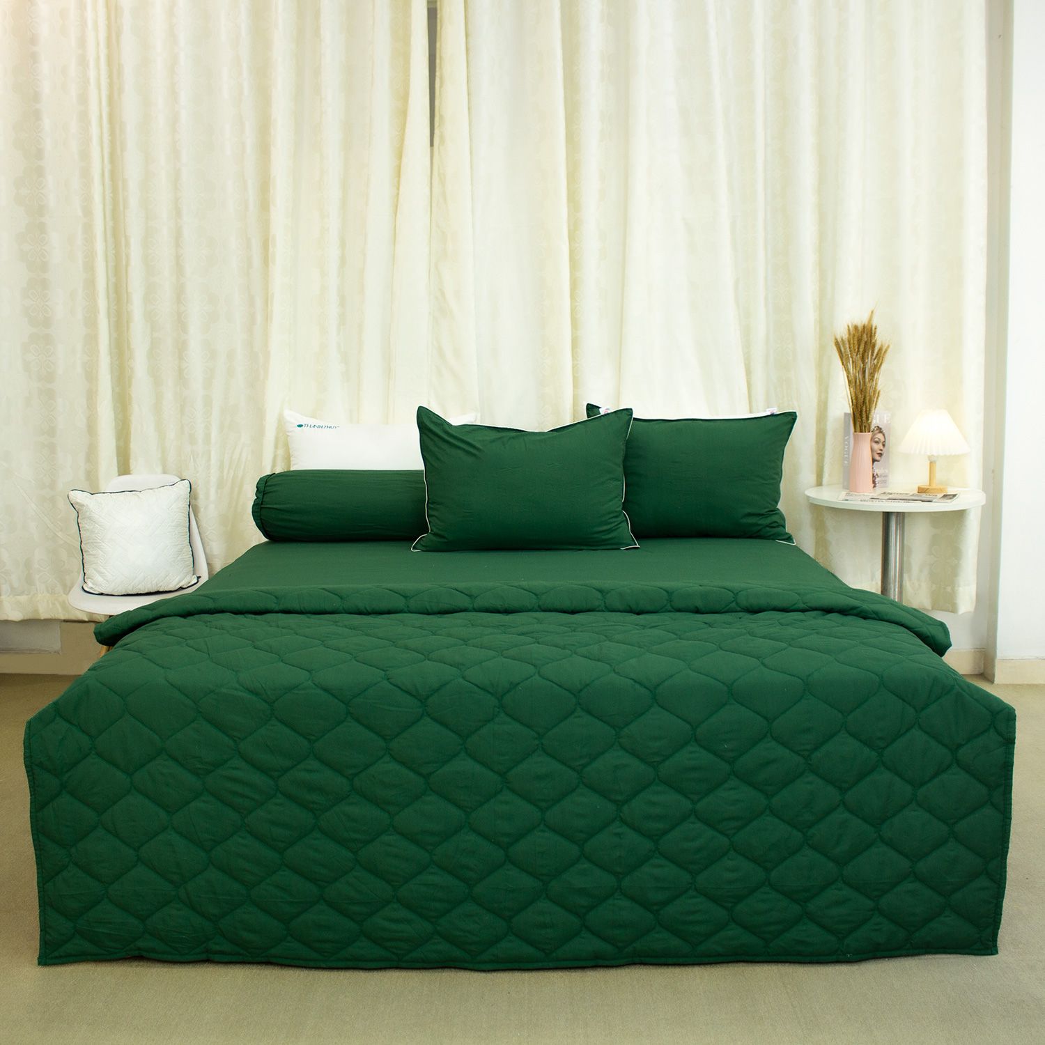  Bộ Ga Bọc Microfiber Chevery Màu Két Đậm (4) 