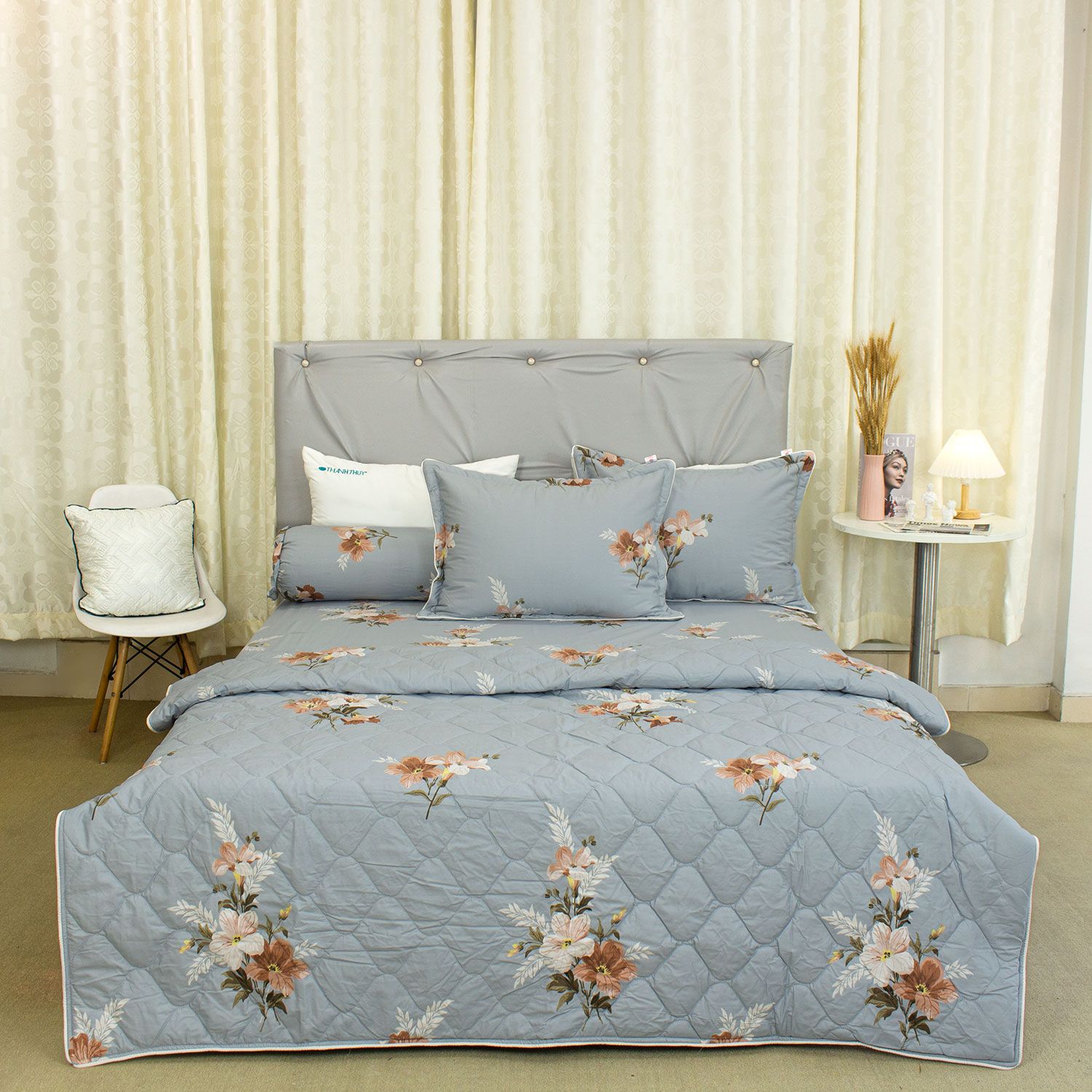  Bộ Ga Bọc Cotton Satin Deluxe 14 