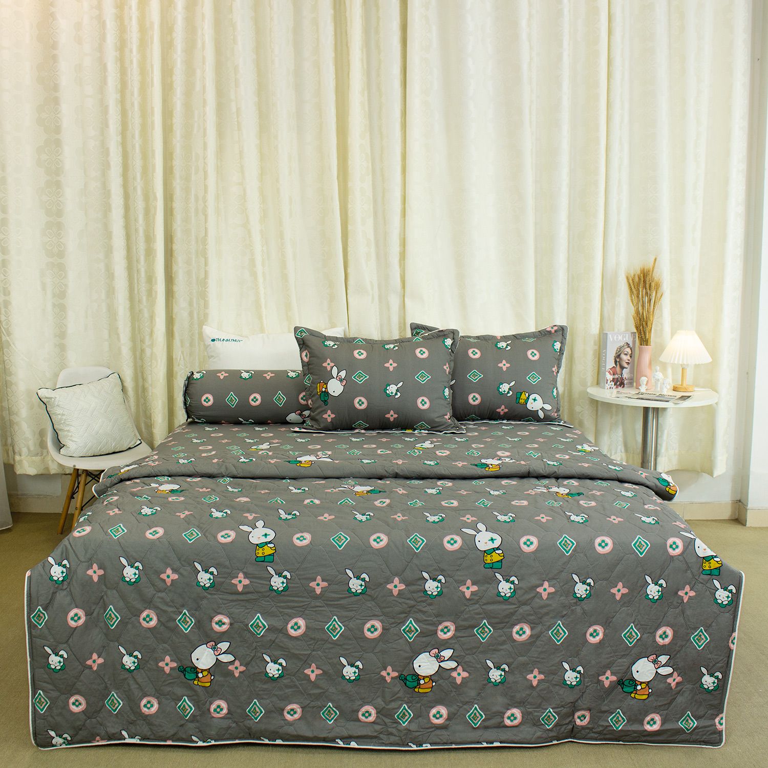  Bộ Ga Bọc Cotton Satin Deluxe 213 
