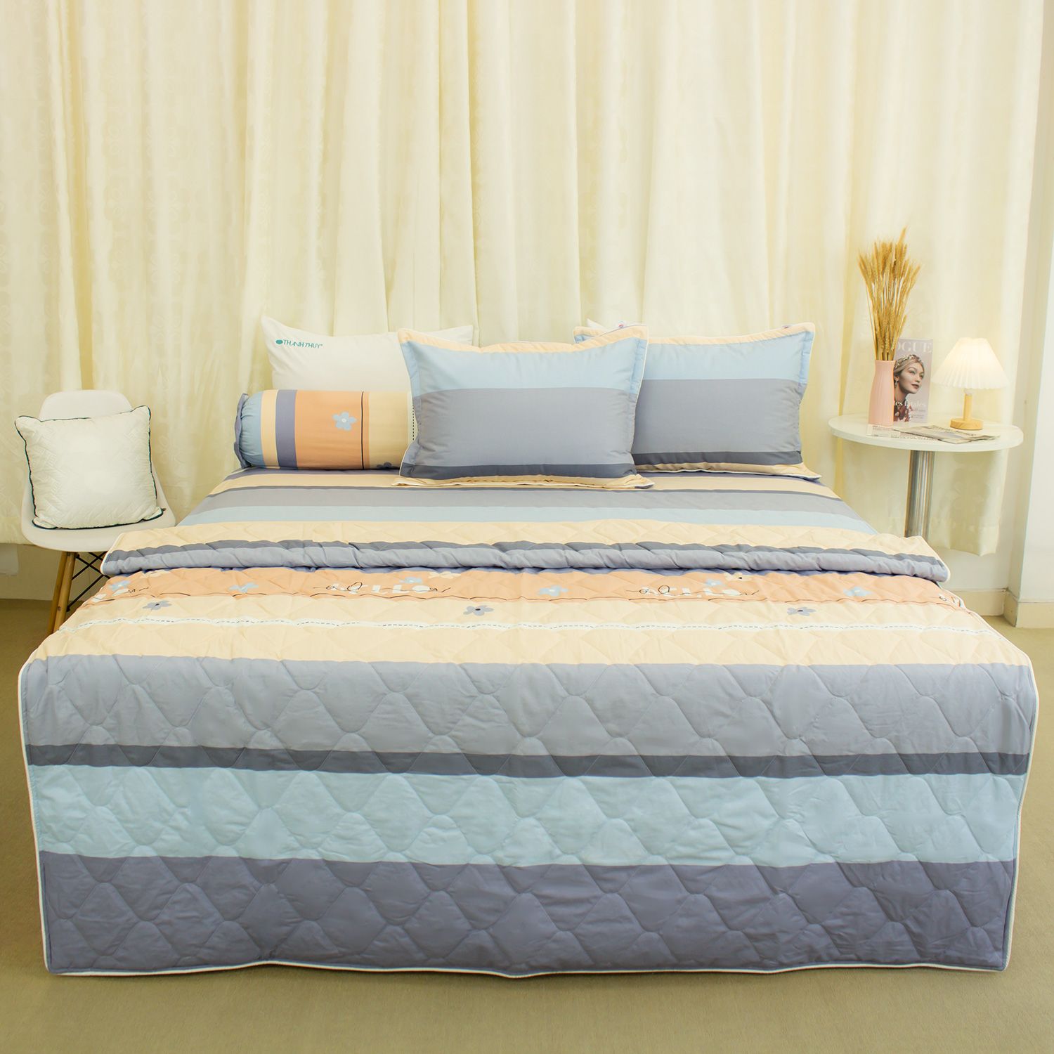  Bộ Ga Bọc Cotton Vanila (Vỏ Gối Lót Gòn) 481 