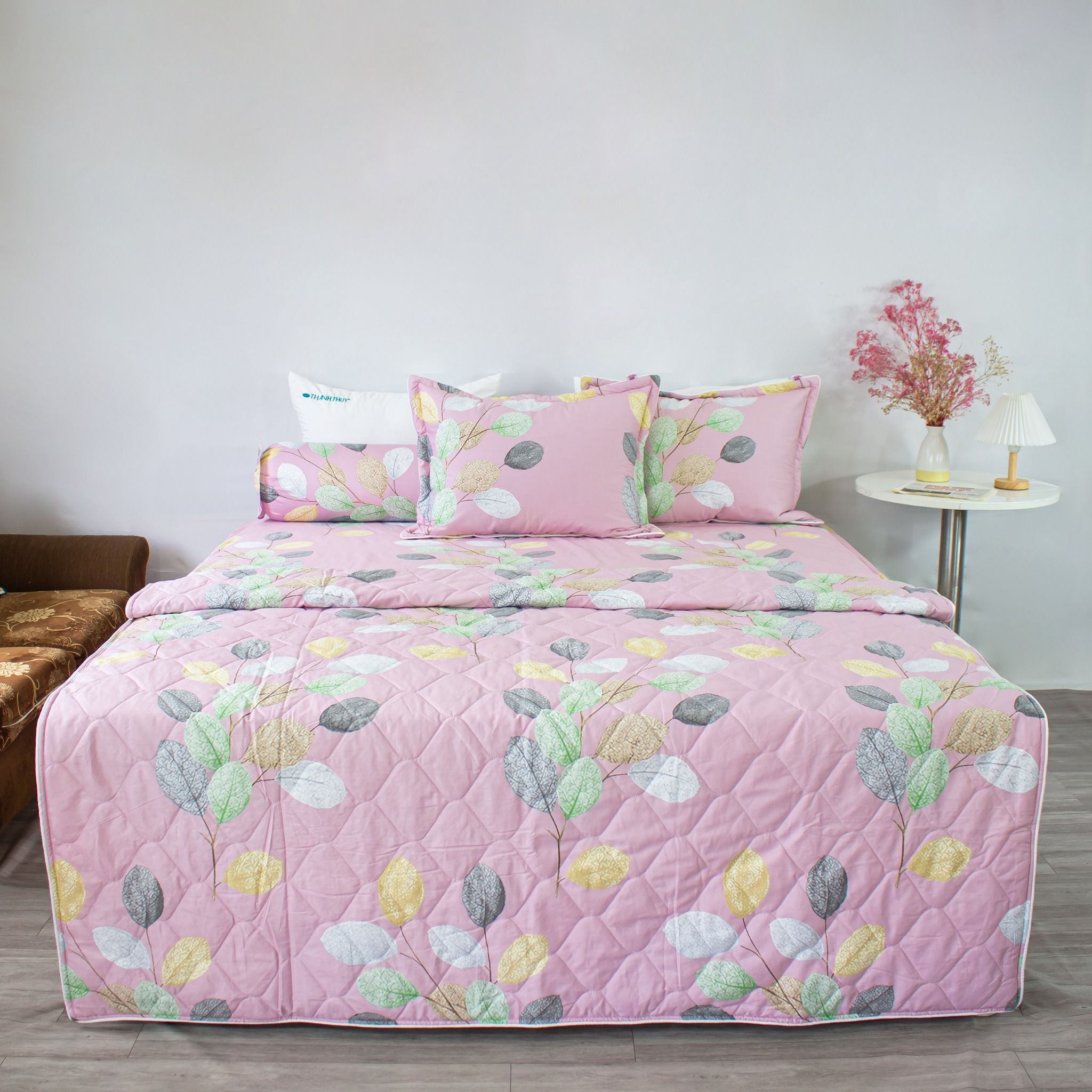  Bộ Ga Bọc Cotton Vanila (Vỏ Gối Không Lót Gòn) 263 