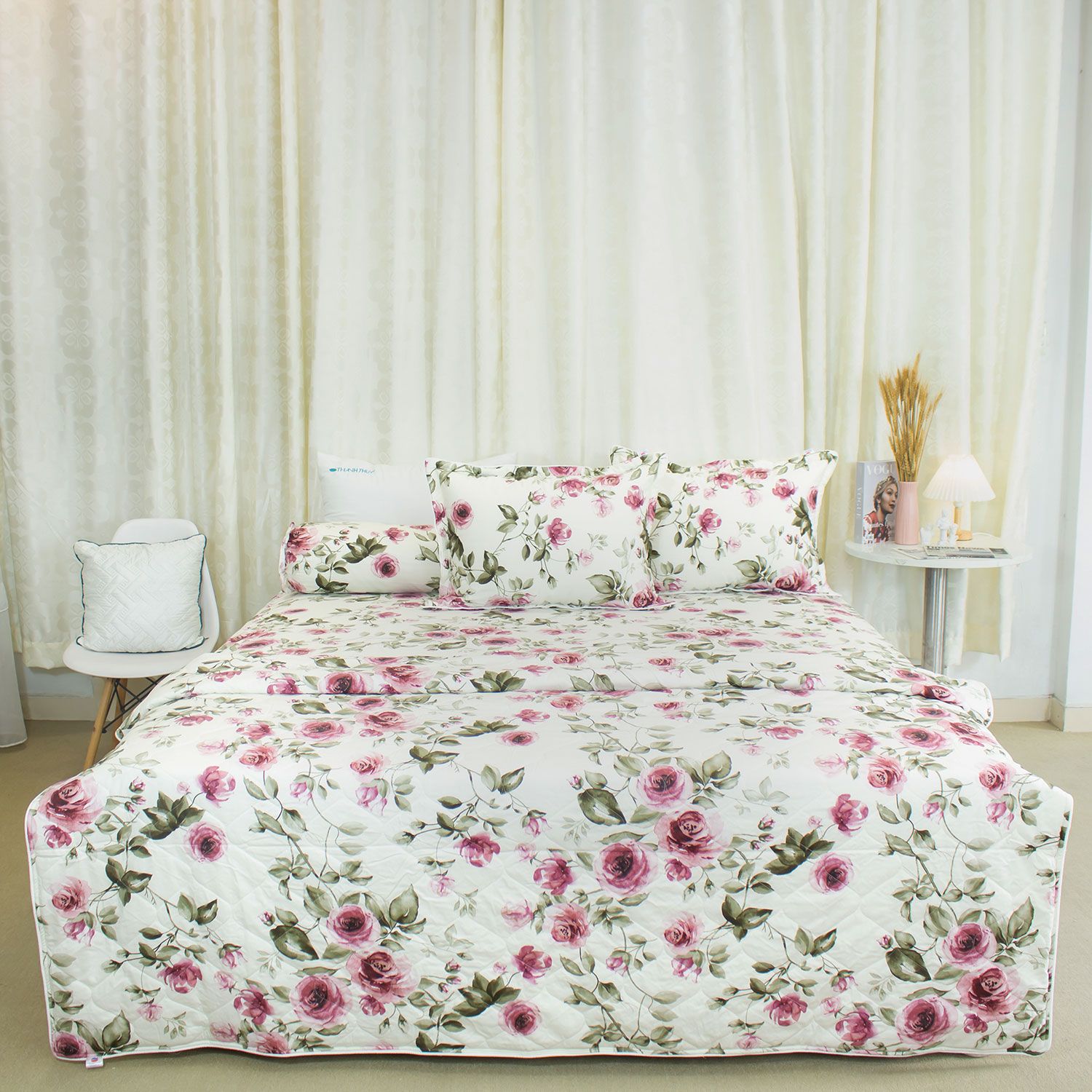  Bộ Ga Bọc Cotton Vanila (Vỏ Gối Lót Gòn) 451 