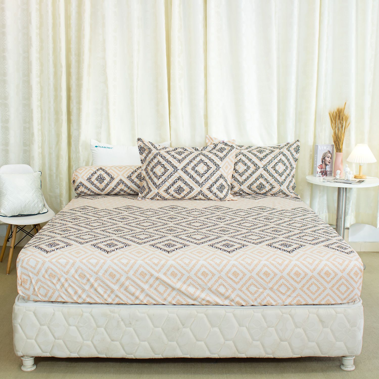  Bộ Ga Bọc Microfiber Chevery Họa Tiết 38 