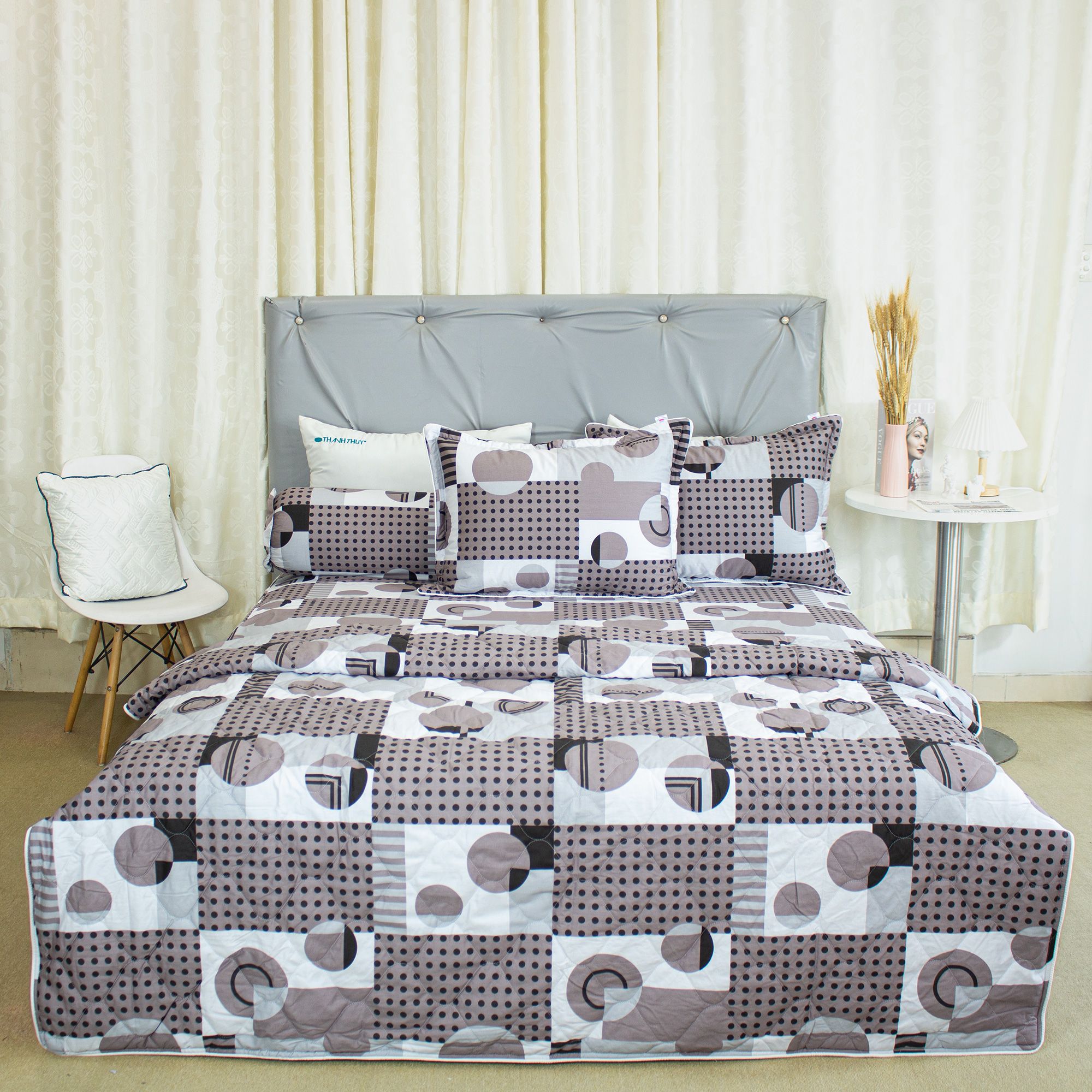  Bộ Ga Bọc Cotton Vanila (Vỏ Gối Lót Gòn) 437 