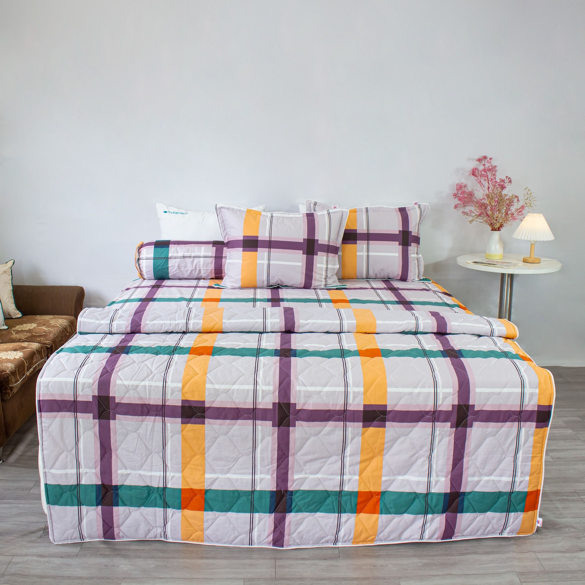  Bộ Ga Bọc Cotton Vanila (Vỏ Gối Lót Gòn) 258 