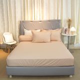  Bộ Ga Bọc Cotton Guni Màu Kem Sữa (11) 