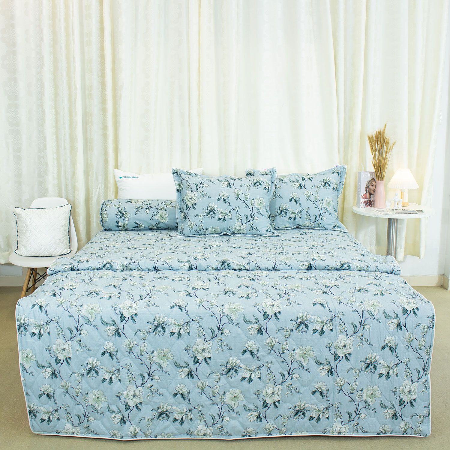  Bộ Ga Bọc Cotton Vanila (Vỏ Gối Lót Gòn) 448 
