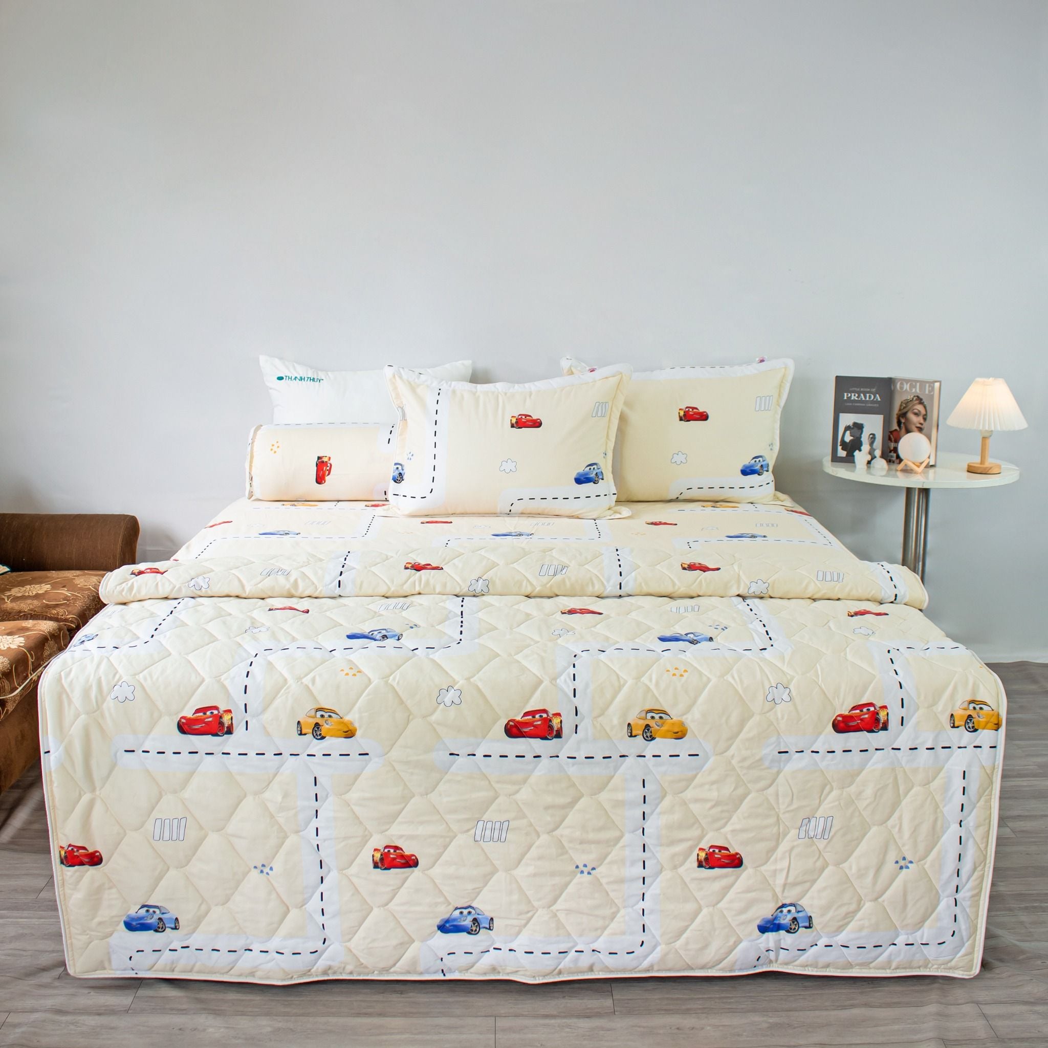  Bộ Ga Bọc Cotton Vanila (Vỏ Gối Lót Gòn) 254 