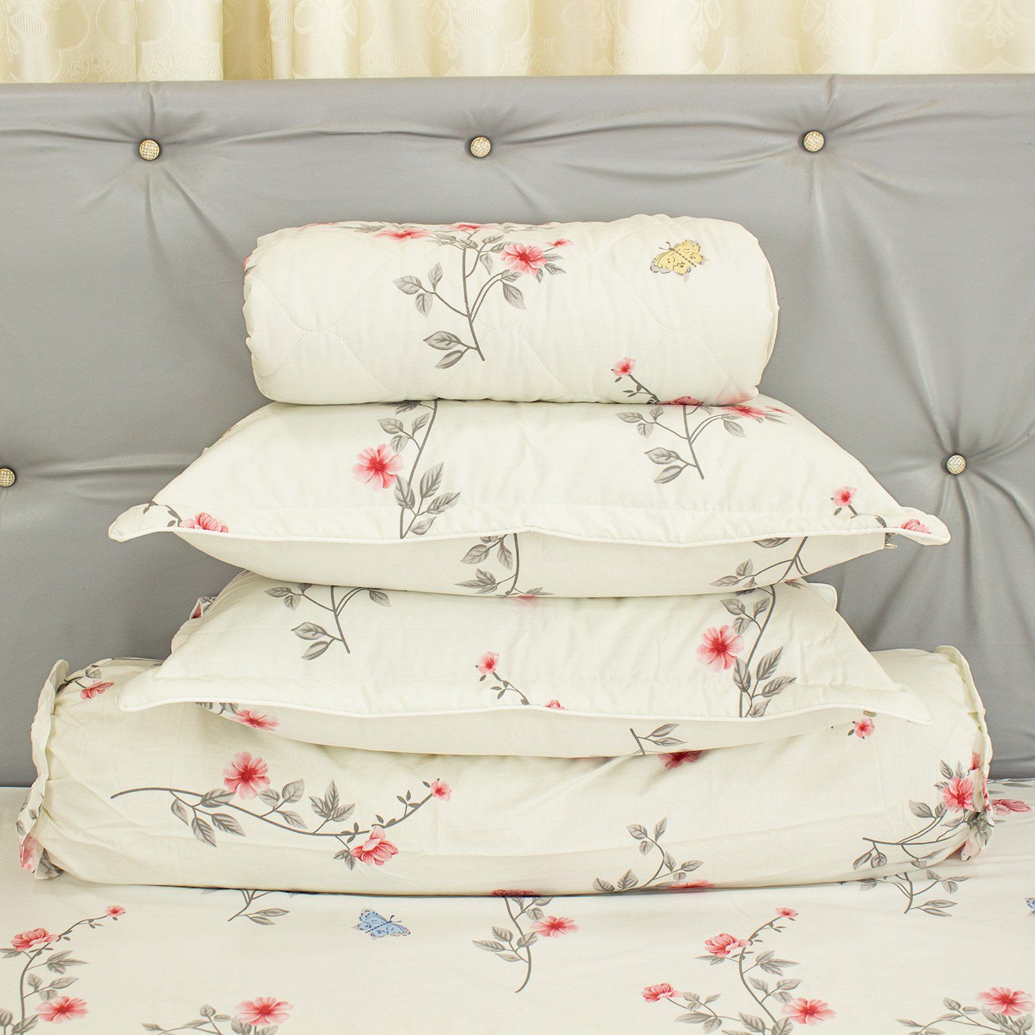  Bộ Ga Bọc Cotton Vanila (Vỏ Gối Lót Gòn) 456 
