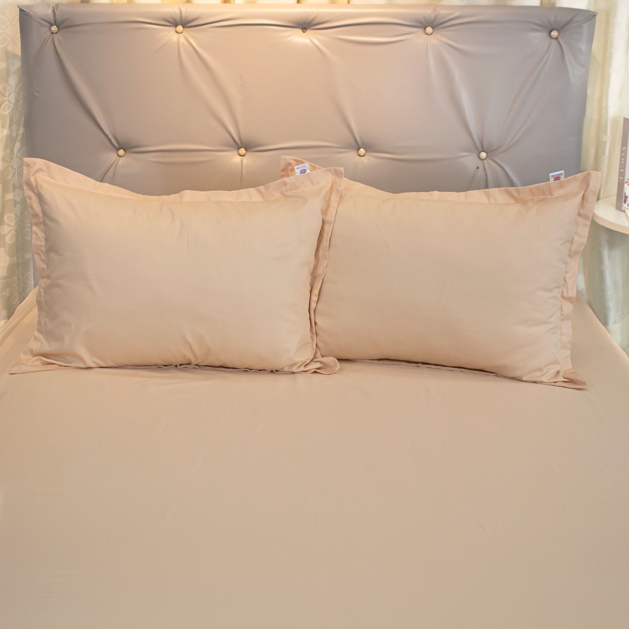  Bộ Ga Bọc Cotton Guni Màu Kem Sữa (11) 