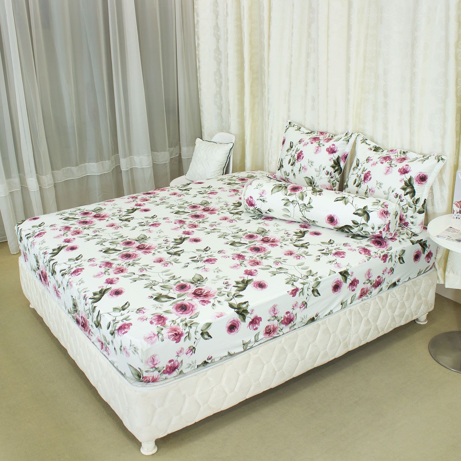  Bộ Ga Bọc Cotton Vanila (Vỏ Gối Không Lót Gòn) 451 