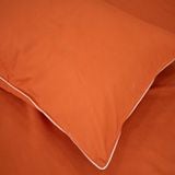  Bộ Ga Bọc Microfiber Chevery Màu Cam Đậm (1) 