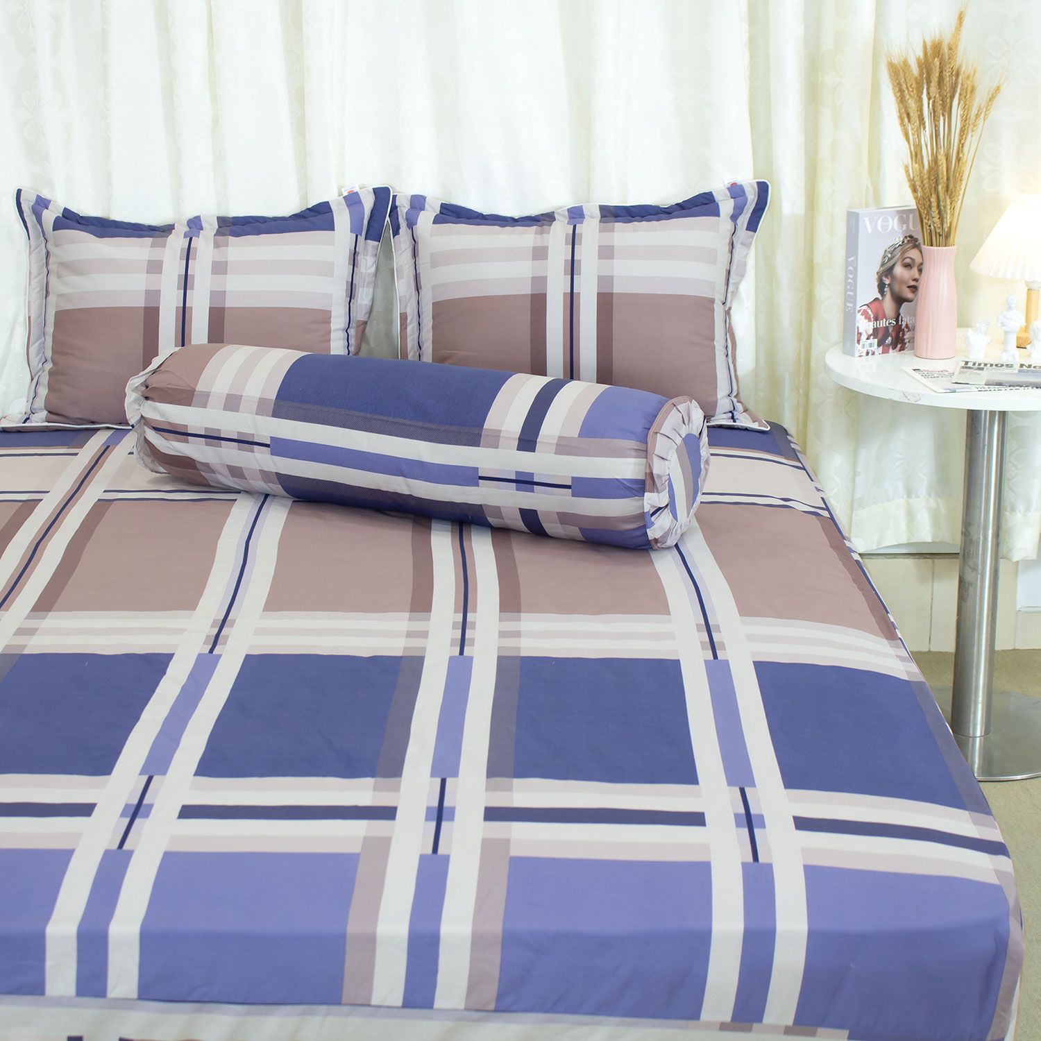  Bộ Ga Bọc Cotton Vanila (Vỏ Gối Lót Gòn) 459 