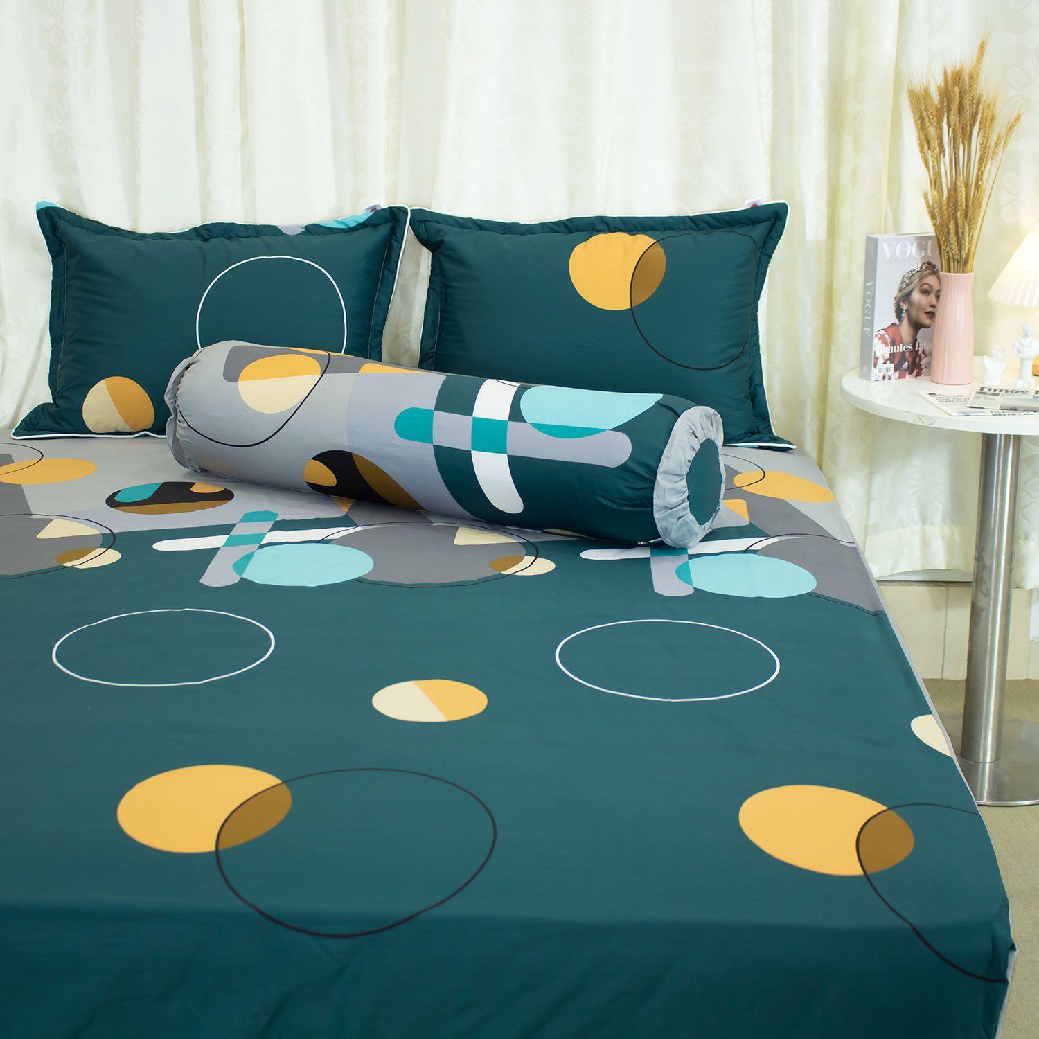  Bộ Ga Bọc Cotton Vanila (Vỏ Gối Lót Gòn) 447 