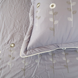  Vỏ Gối Cotton Thêu Chân Màu Xám (5) 