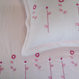 Bộ Ga Bọc Cotton Thêu Chân Màu Hồng (20) 