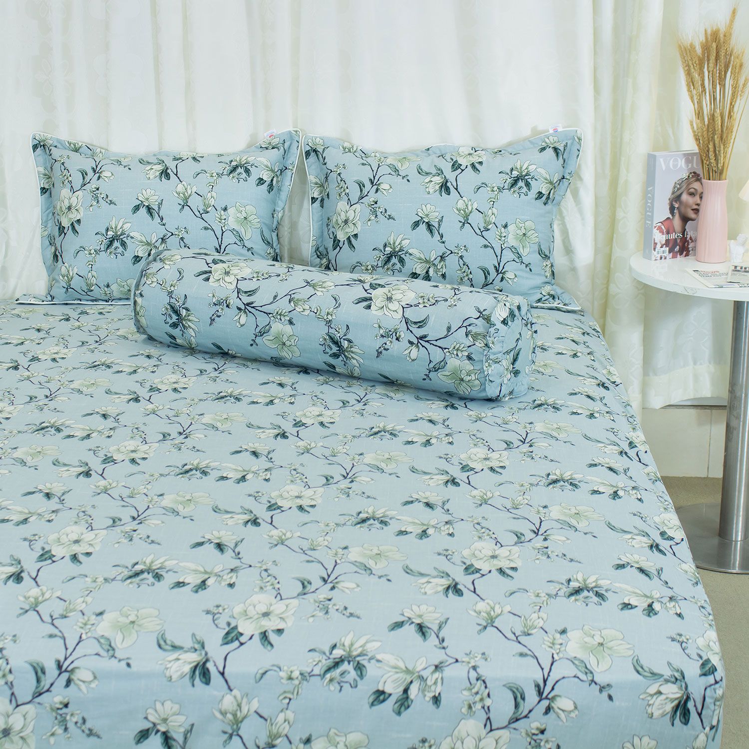  Bộ Ga Bọc Cotton Vanila (Vỏ Gối Lót Gòn) 448 