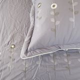  Bộ Ga Bọc Cotton Thêu Chân Màu Xám (5) 