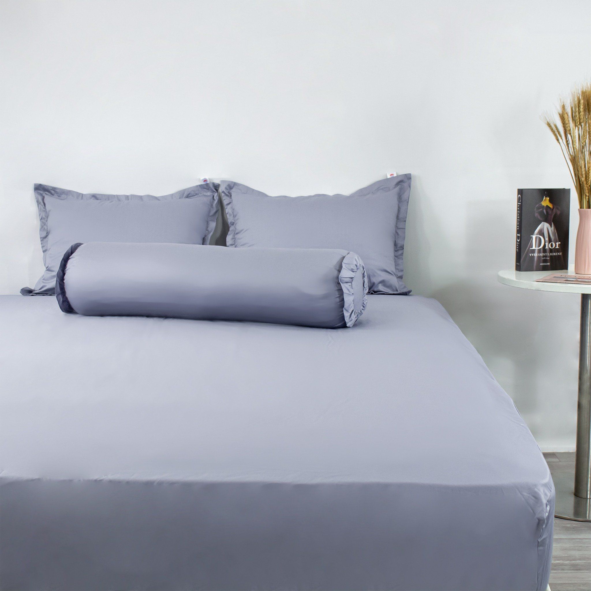 Bộ Ga Bọc Cotton Guni Màu Xám (5) 
