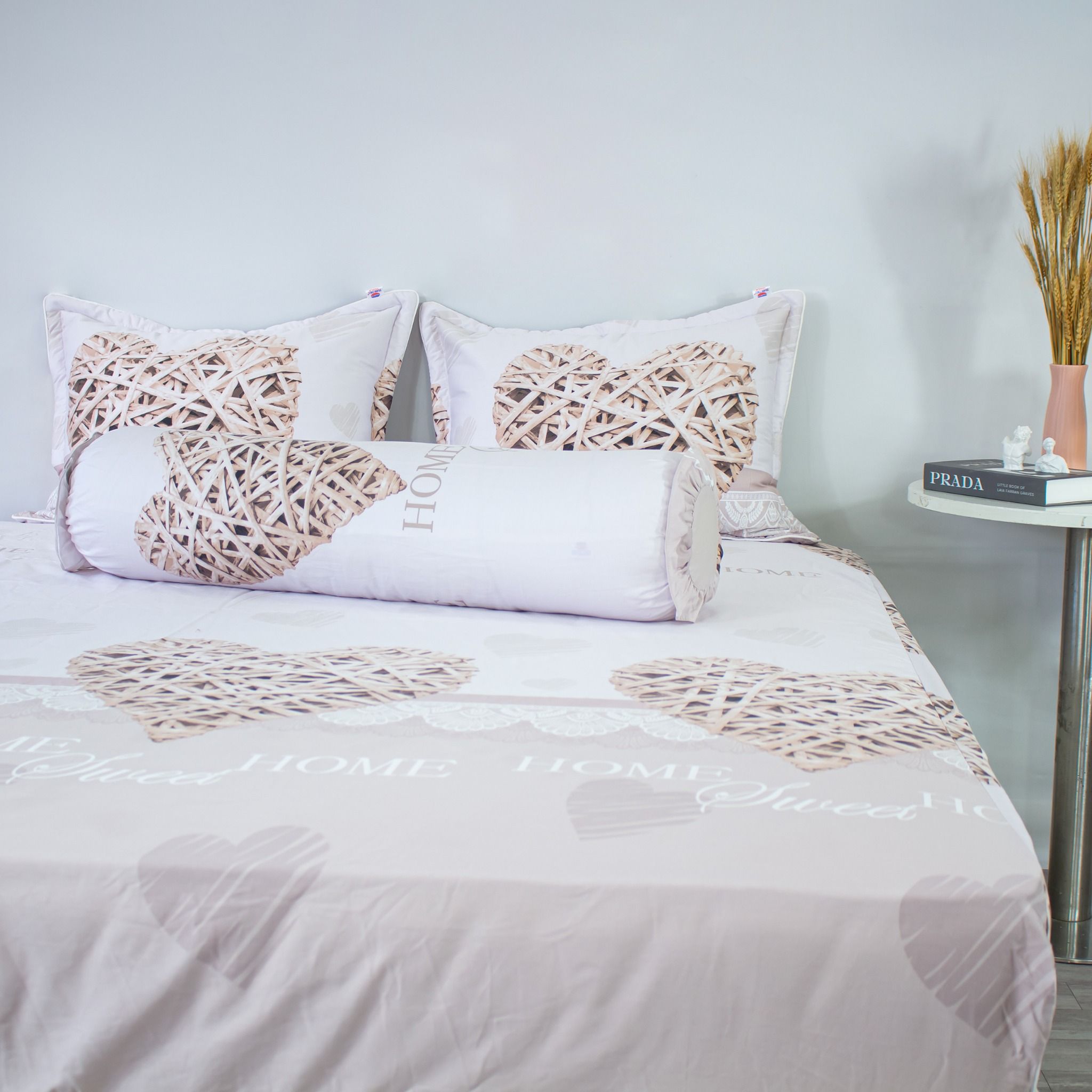  Bộ Ga Bọc Cotton Vanila (Vỏ Gối Không Lót Gòn) 257 