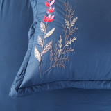  Bộ Ga Bọc Cotton Thêu Flower Màu Bích (16) 