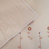  Bộ Ga Bọc Cotton Thêu Chân Màu Kem Sữa (11) 