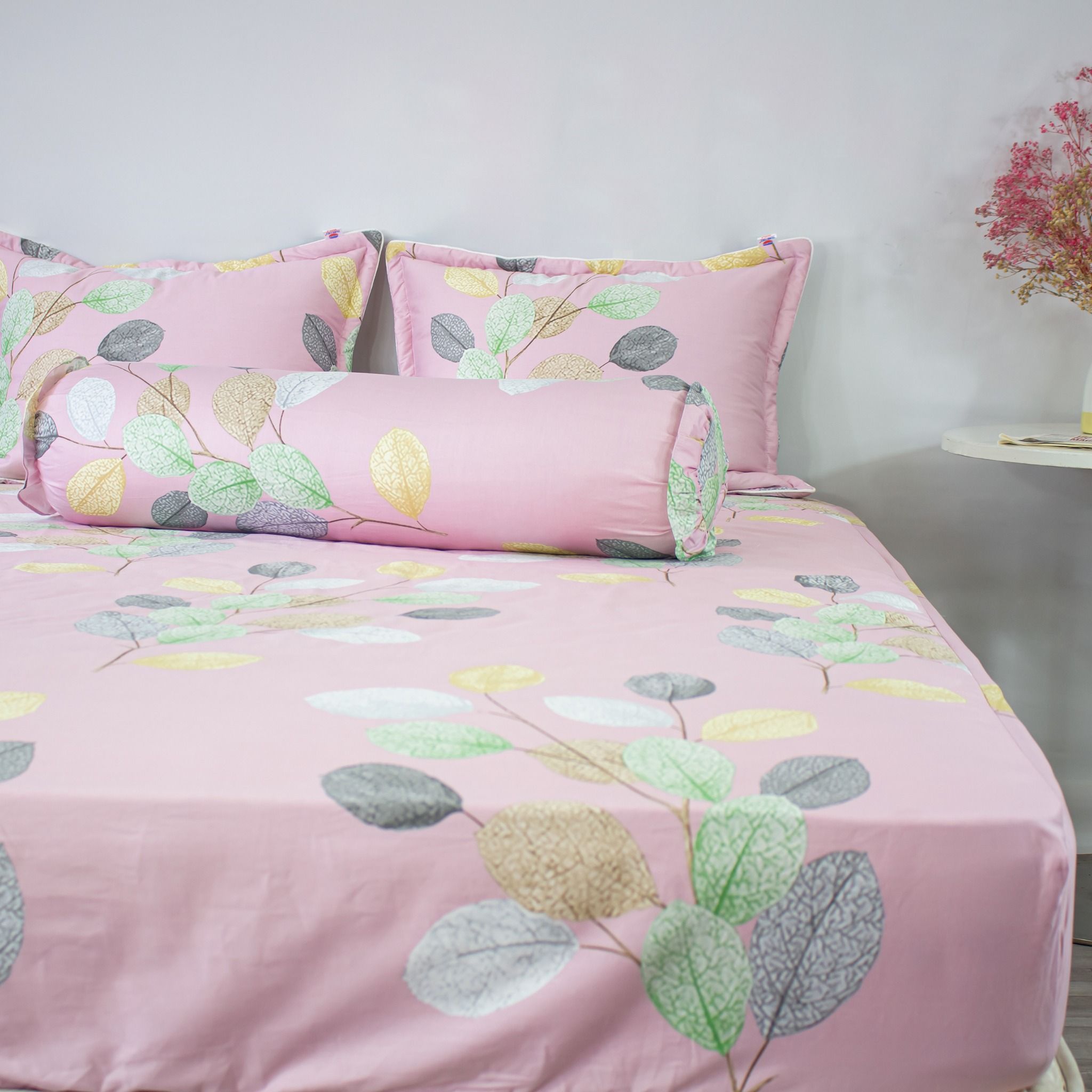  Bộ Ga Bọc Cotton Vanila (Vỏ Gối Không Lót Gòn) 263 