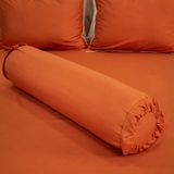  Bộ Ga Bọc Microfiber Chevery Màu Cam Đậm (1) 