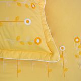  Bộ Ga Bọc Cotton Thêu Chân Màu Vàng (NS) 