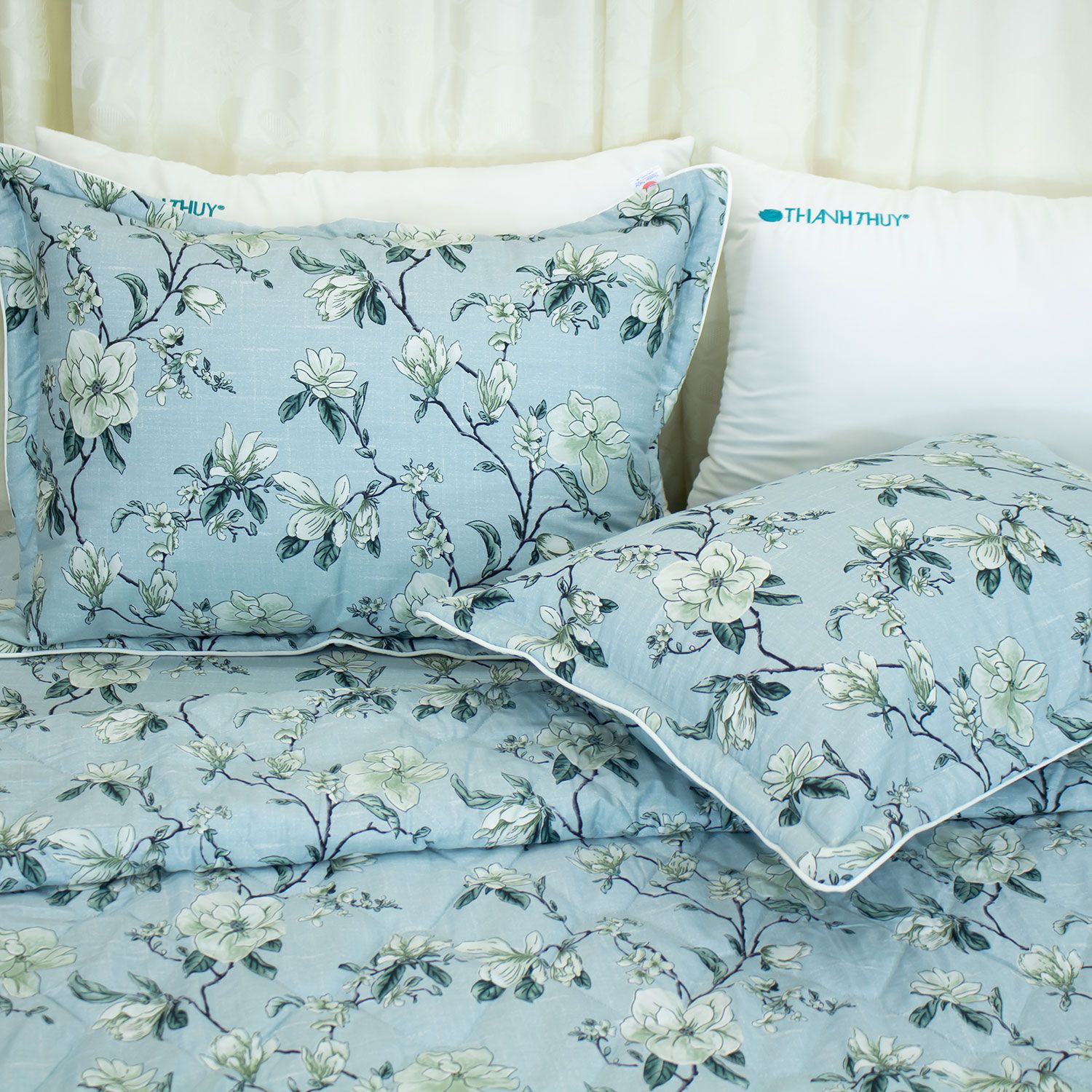 Bộ Ga Bọc Cotton Vanila (Vỏ Gối Lót Gòn) 448 