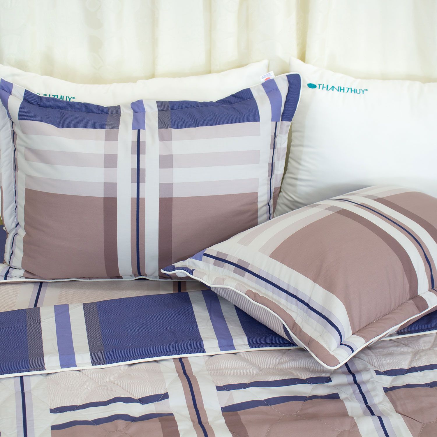  Bộ Ga Bọc Cotton Vanila (Vỏ Gối Lót Gòn) 459 