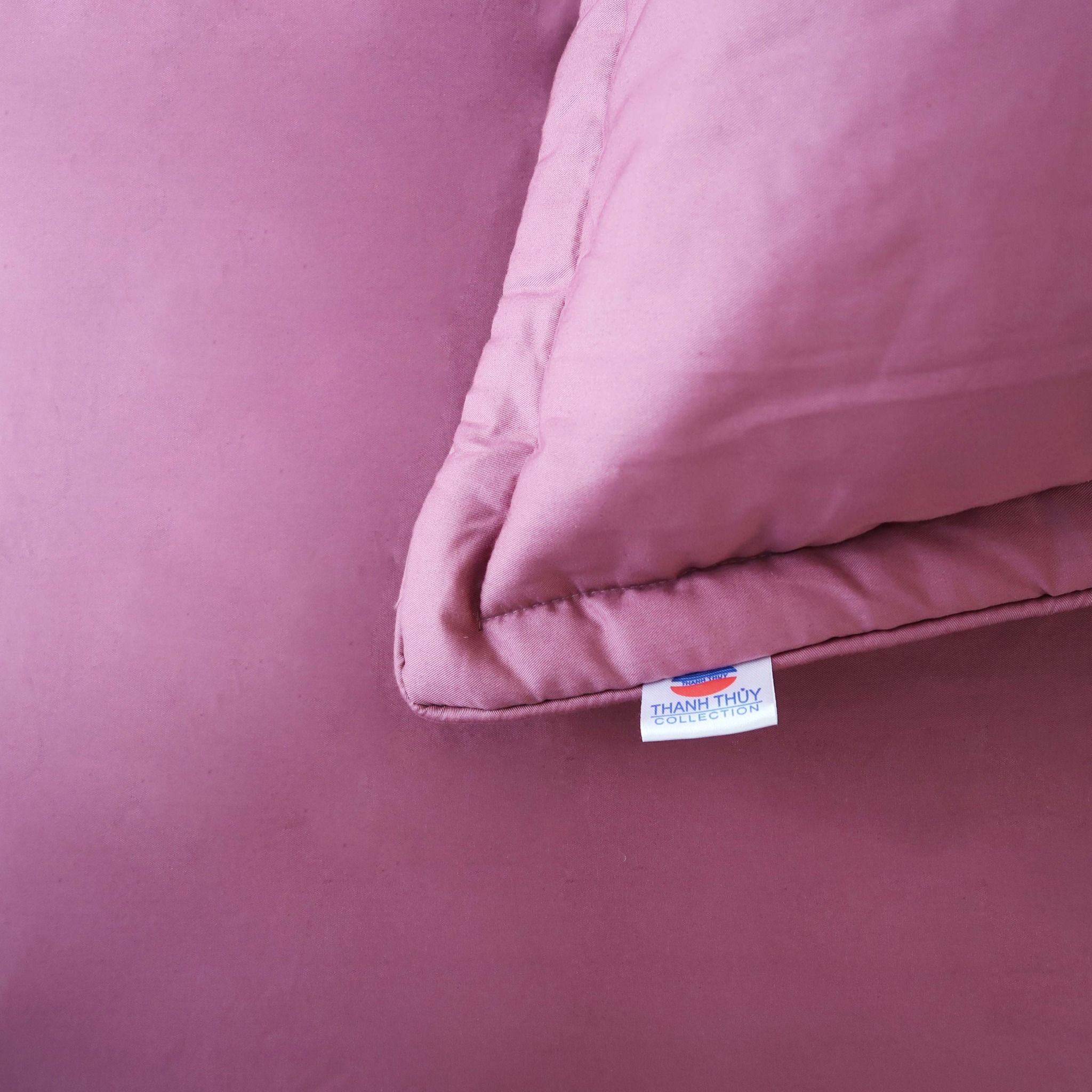  Bộ Ga Bọc Cotton Thêu Flower Màu Tím Than (13) 