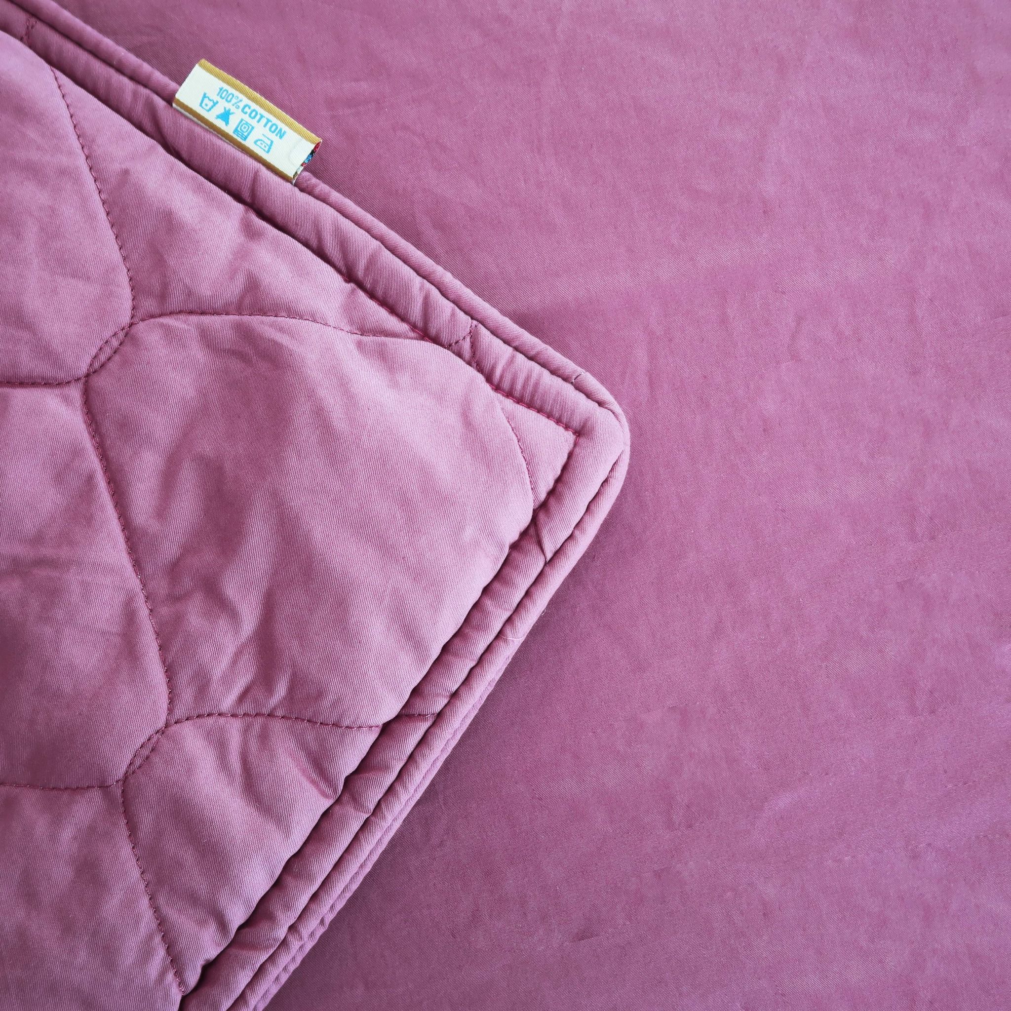  Bộ Ga Bọc Cotton Thêu Flower Màu Tím Than (13) 