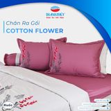  Bộ Ga Bọc Cotton Thêu Flower Màu Ruốc 