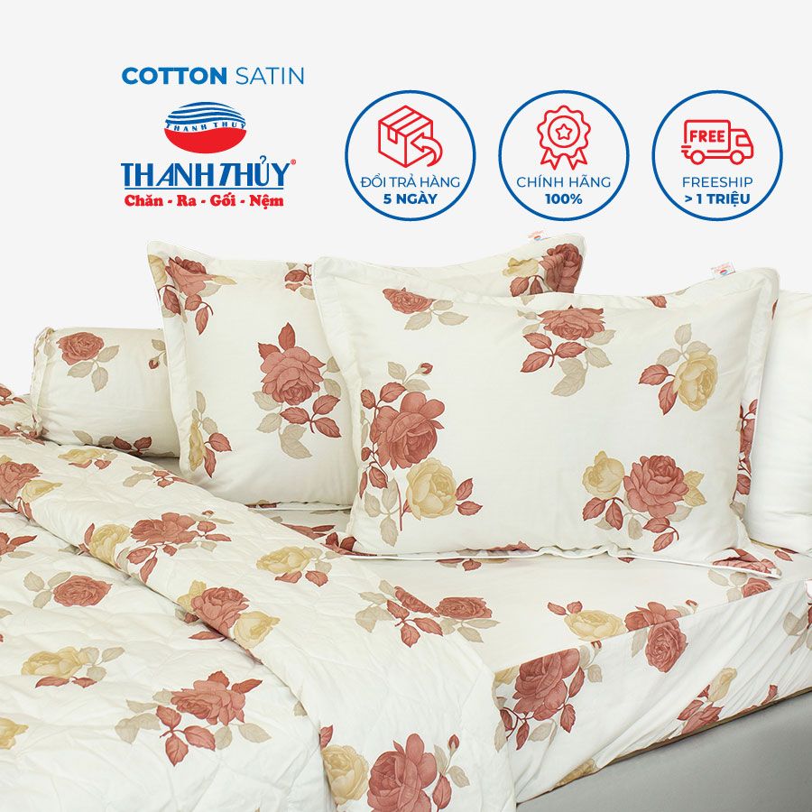  Bộ Ga Bọc Cotton Satin Deluxe 16 