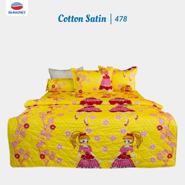 Bộ Ga Bọc Cotton Galaxy Satin 478 